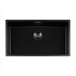 Lorreine Black Quartz Series spoelbak 7440cm Plug GunMetal 74BQ-FU-GunMetal  IN WEEK 24 LEVERBAAR