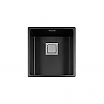 Lorreine Color Series VK spoelbak 34x40cm zwart 34VK-CLR-Black