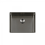 Lorreine Slim Series spoelbak 50x40cm Gun Metal 50SL1016-GUNMETAL