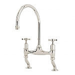 Perrin & Rowe Ionian 2-gats keukenkraan nikkel mat 4192