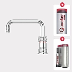 Quooker Cube Classic Nordic single tap square chroom met Combi reservoir Quooker Cube Classic Nordic single tap square chroom met Combi reservoir