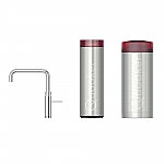 Quooker Cube Fusion square chroom met Combi reservoir Quooker Cube Fusion square chroom met Combi reservoir