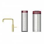 Quooker Cube Fusion square goud 24kt verguld met Combi+ reservoir Quooker Cube Fusion square goud 24kt verguld met Combi+ reservoir