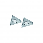 LED 12V Onderbouw set Astra 2 Spots kleur Rvs LEDSET2AST