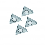 LED 12V Onderbouw set Astra 4 Spots kleur Rvs LEDSET4AST