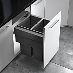 Hailo Euro Cargo 500 NT480 afvalsysteem 70 liter voor kastbreedte 50cm donkergrijs