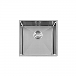 Lorreine R series spoelbak 45x40cm vlakinbouw, onderbouw, opbouw RVS 45R LEVERBAAR EIND MEI