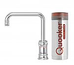 Quooker Classic Nordic single tap square chroom met Pro3 reservoir
