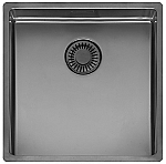 Reginox New York spoelbak 40x40 (L) OKG Comfort Gun Metal II R38710