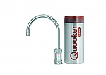 Quooker Classic Nordic single tap round RVS met Combi reservoir