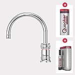 Quooker Cube Classic Nordic single tap round chroom met Pro3 reservoir Quooker Cube Classic Nordic single tap round chroom met Pro3 reservoir