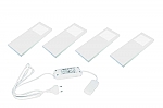 Hera Slim-Pad-F Led set van 4 langwerpige spots onderbouw 24V/30W wit LVSET4SPFW