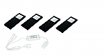 Hera Slim-Pad-F Led set van 4 spots onderbouw 24V/30W zwart LVSET4SPFZ