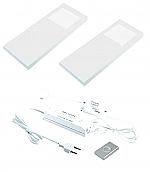 Hera Slim-Pad-F LED set van 2 pots met dimmer 24V wit LVSET2SPFDW