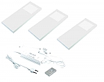 Hera Slim Pad F Led set met 3 spots met dimmer onderbouw 24V/15W wit LVSET3SPFDW